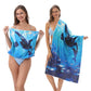 2-in-1 Printed Beach Towel Backpack