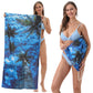 2-in-1 Printed Beach Towel Backpack