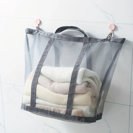 📢📢40% OFF !! ⏰Large Capacity Foldable Mesh Laundry Basket