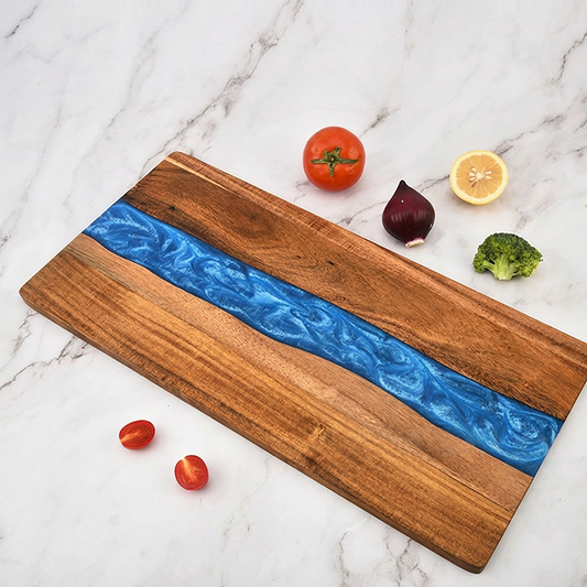 📢📢30% OFF !! ⏰Artistic Wood and Resin Kitchen Charcuterie Board