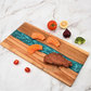📢📢30% OFF !! ⏰Artistic Wood and Resin Kitchen Charcuterie Board