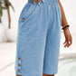 📢📢40% OFF !! ⏰Women's Casual Comfortable Elastic Waist Capri Pants