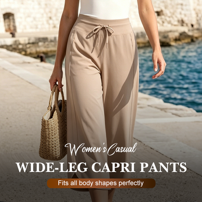 📢📢30% OFF !! ⏰Women's Casual Wide-Leg Capri Pants