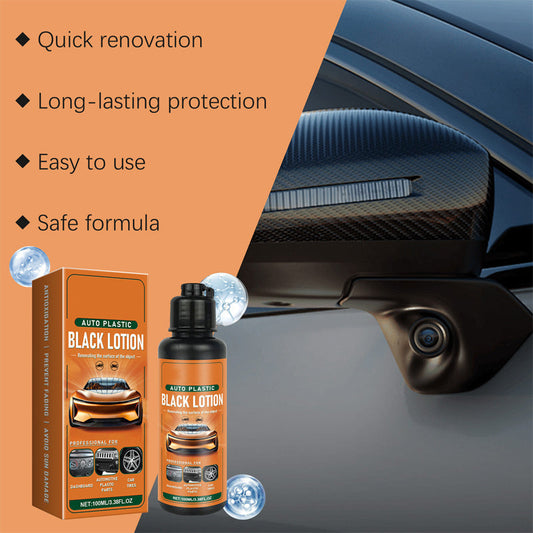 📢📢30% OFF !! ⏰Premium Car Plastic Restorer & Interior Cleaner – Removes Dirt, Restores Black Finish, Matte to Subtle Sheen🚗✨