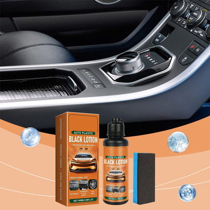 📢📢30% OFF !! ⏰Premium Car Plastic Restorer & Interior Cleaner – Removes Dirt, Restores Black Finish, Matte to Subtle Sheen🚗✨