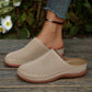 📢📢40% OFF !! ⏰Women's Perforated Slip-On Platform Mules