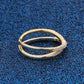 📢📢40% OFF !! ⏰Adjustable Double Layer Criss-Cross Ring