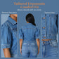 📢📢30% OFF !! ⏰ Women's Puff Short Sleeve Cropped Denim Jacket