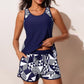 📢📢40% OFF !! ⏰Color-Blocking Printed Loose Swimsuit Set