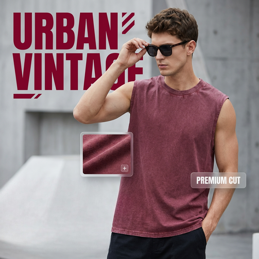 📢📢40% OFF !! ⏰ Vintage Wash Sleeveless Tank Top