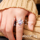 Asymmetrical Marquise Cut Purple Zircon Ring