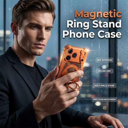 📢📢30% OFF !! ⏰Minimalist Phone Case with Rotating Ring Stand