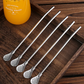 🥤 LIMITED TIME 50% OFF! 🥄 304 Stainless Steel 2-in-1 Straw Spoon – Drink Straw & Stirring Spoon Combo, Detachable Design & Eco-Friendly Reusable ✨