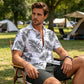 📢📢30% OFF !! ⏰Men's Hawaiian Shirt & Shorts 2-Piece Set👕
