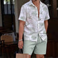 📢📢30% OFF !! ⏰Men's Hawaiian Shirt & Shorts 2-Piece Set👕