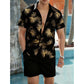 📢📢30% OFF !! ⏰Men's Hawaiian Shirt & Shorts 2-Piece Set👕