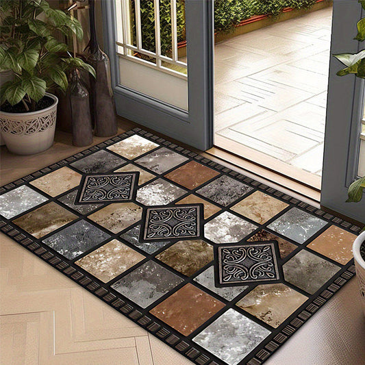 📢📢40% OFF !! ⏰Geometric Stone Pattern Doormat