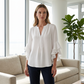 📢📢40% OFF !! ⏰ V-Neck Ruffled Sleeve Top – Flowy & lightweight – Elegant casual blouse, perfect for summer or office – feminine and breathable ✨🌿