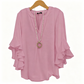📢📢40% OFF !! ⏰ V-Neck Ruffled Sleeve Top – Flowy & lightweight – Elegant casual blouse, perfect for summer or office – feminine and breathable ✨🌿