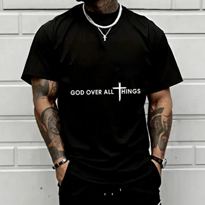 📢📢40% OFF !! ⏰Faith Over All Inspirational Tee