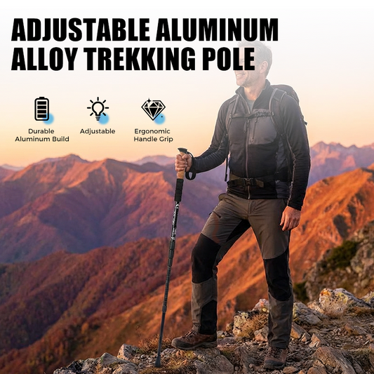 📢📢40% OFF !! ⏰Adjustable Aluminum Alloy Trekking Pole