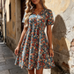 📢📢30% OFF !! ⏰Women's Summer Floral V-Neck Short Sleeve Dress