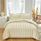 📢📢30% OFF !! ⏰3-Piece Pintuck Textured Duvet Cover Set