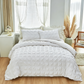 📢📢30% OFF !! ⏰3-Piece Pintuck Textured Duvet Cover Set