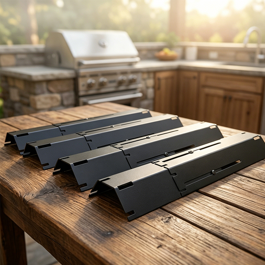 📢📢50% OFF !! ⏰ Adjustable Porcelain Steel Grill Heat Plate – Even heat distribution, rust-resistant & fits most gas grills – prevents flare-ups for perfect cooking 🍔