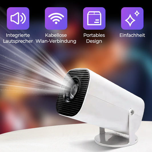 📢📢50% OFF !! ⏰1080P WiFi Projector – Wireless Mirroring, Built‑in Stereo 🎬📽️ 【50K+ Sold】