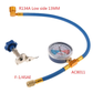 📢📢40% OFF !! ⏰ R134a AC Refrigerant Charging Hose with Gauge – Leak-proof, easy read & compatible with cars, trucks or home AC – safe DIY recharge 🚗