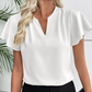 📢📢30% OFF !! ⏰Women's V-Neck Flutter Sleeve Blouse