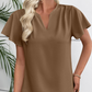📢📢30% OFF !! ⏰Women's V-Neck Flutter Sleeve Blouse