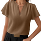 📢📢30% OFF !! ⏰Women's V-Neck Flutter Sleeve Blouse