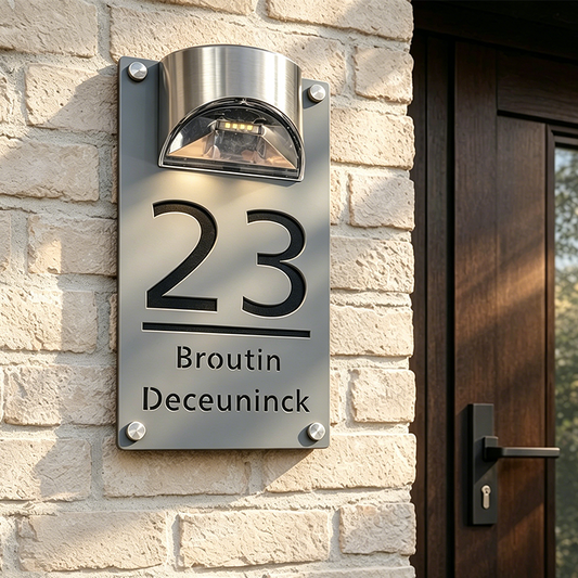 📢📢30% OFF !! ⏰Solar Powered LED House Number Light