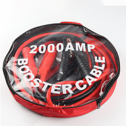 📢📢50% OFF !! ⏰2000A Heavy Duty Booster Cables | Tangle-Free Jumper Leads with Secure Clamps | Universal Car Battery Jump Starter with Storage Bag