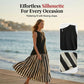 Women's Sleeveless Top & Striped Skirt Set