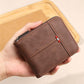 📢📢30% OFF !! ⏰ Men's PU Leather Zip-Around Bifold Wallet