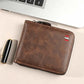 📢📢30% OFF !! ⏰ Men's PU Leather Zip-Around Bifold Wallet