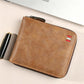 📢📢30% OFF !! ⏰ Men's PU Leather Zip-Around Bifold Wallet