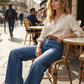 📢📢40% OFF !! ⏰Women's High-Waist Wide-Leg Denim Jeans