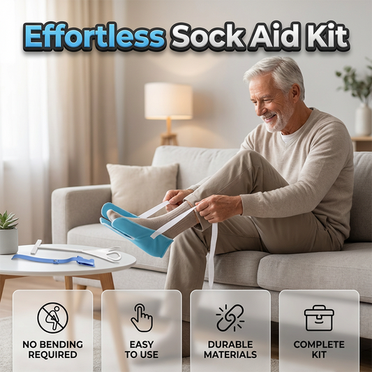 📢📢30% OFF !! ⏰ No-Bend Easy-On Sock Aid with Pull Straps