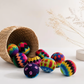 📢📢50% OFF !! ⏰ Knit Multicolor Hacky Sack – Stress-Relief, Fun & Portable (2.5" Diameter) ✨