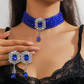 📢📢40% OFF !! ⏰Luxury Crystal Choker & Earring Set