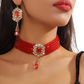 📢📢40% OFF !! ⏰Luxury Crystal Choker & Earring Set