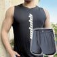 📢📢 30% OFF⏰Men's Summer Athletic Quick-Drying Thin Tank Top & Loose-Fit Shorts Two-Piece Suit