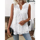 📢📢30% OFF⏰Women’s Chic Floral Lace Sleeveless Shirt