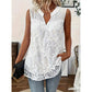 📢📢30% OFF⏰Women’s Chic Floral Lace Sleeveless Shirt