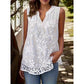 📢📢30% OFF⏰Women’s Chic Floral Lace Sleeveless Shirt