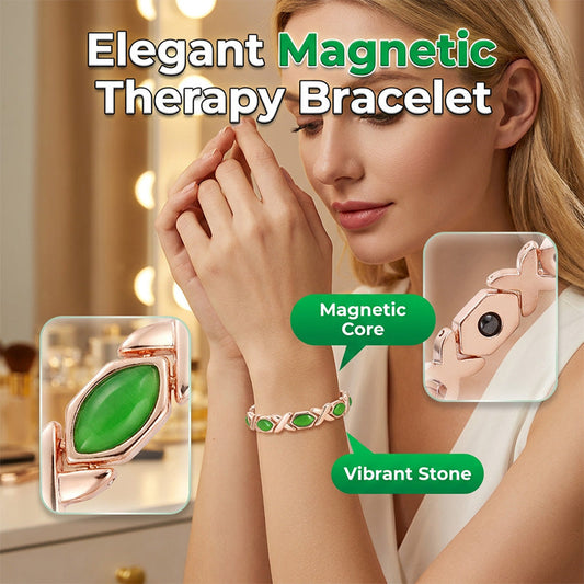 Cross & Cat's Eye Magnetic Bracelet